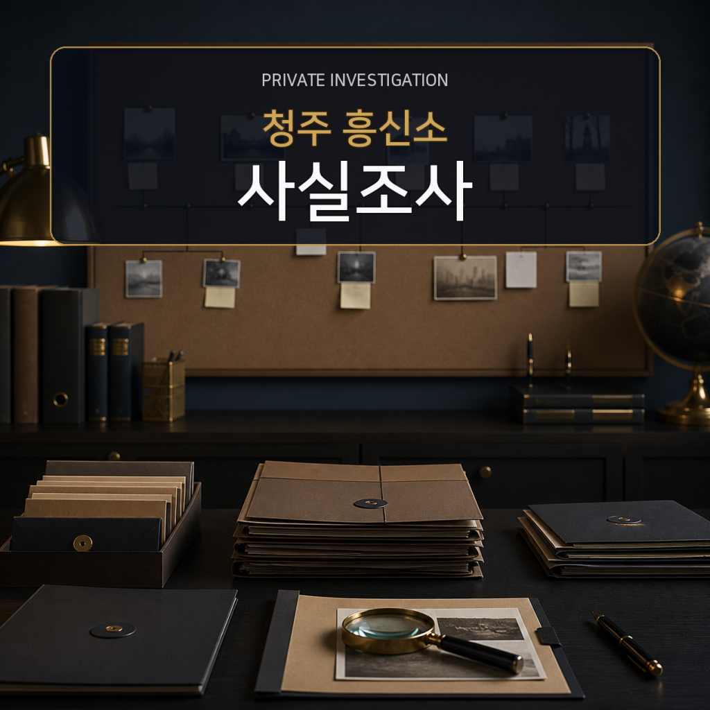 청주 사실관계 조사 전문 흥신소