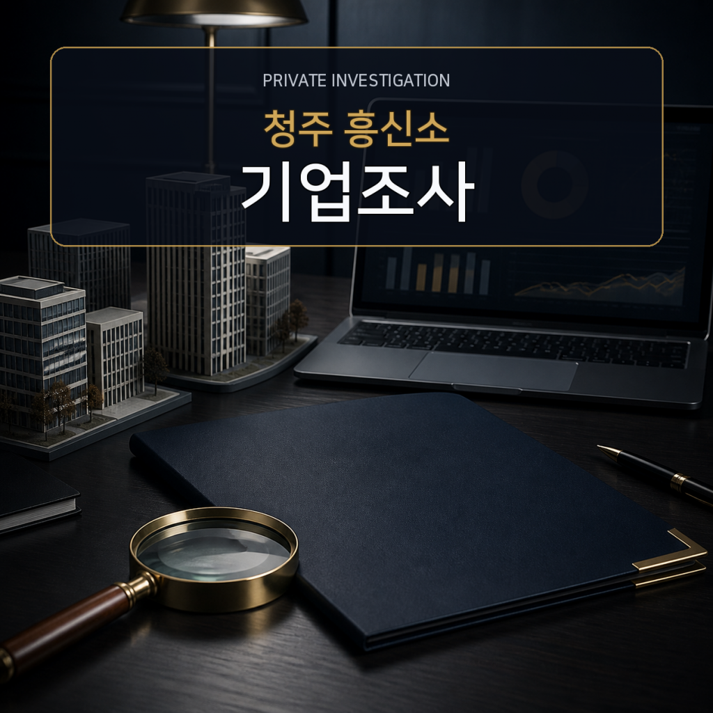 청주 기업·거래처 조사 전문 흥신소