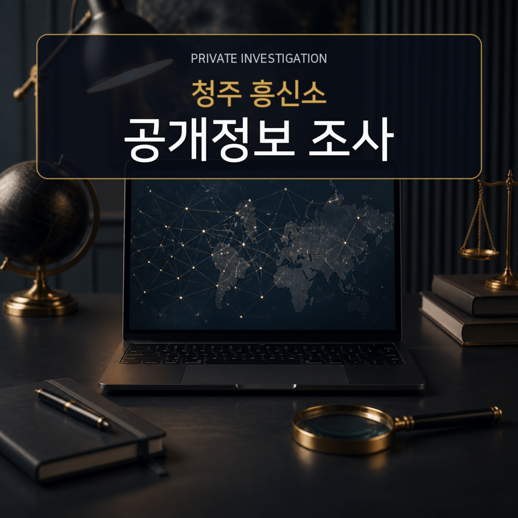 청주 디지털 공개정보 조사 전문 흥신소
